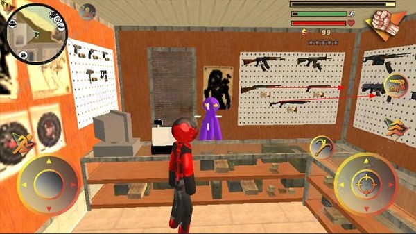 火柴人绳索英雄御寒菜单