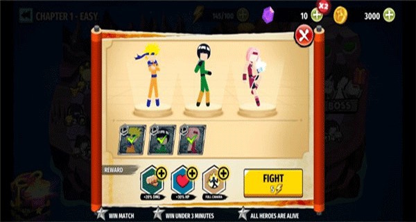 火柴人忍者大战3v3