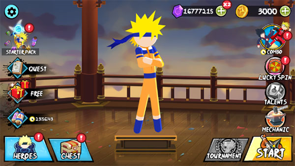 火柴人忍者大战内置菜单