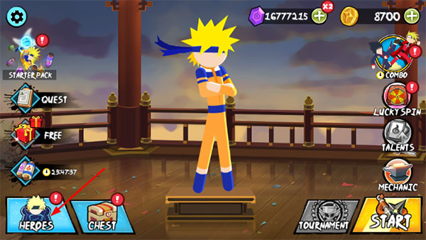 火柴人忍者大战内置菜单